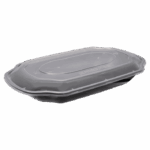 CONTAINER ΟΒΑΛ PP ΜΑΥΡΟ 1250ml Τ49 Μ/Κ 50Τ/2Π