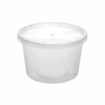 CONTAINER ΣΤΡΟΓΓ. PP ΔΙΑΦ 590ml Τ21 Μ/Κ 50Τ/9Π