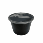 CONTAINER ΣΤΡΟΓΓ. PP ΜΑΥΡΟ 590ml Τ52 Μ/Κ 50Τ/9Π