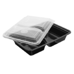 CONTAINER ΠΑΡ/ΜΟ PP ΜΑΥΡΟ 700ml 2Θ P57 M/K 50Τ/3Π