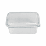 LUNCH BOX 2000ml ΔΙΑΦ. PET Υ27 100Τ/4Π