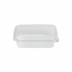 LUNCH BOX 500ml ΔΙΑΦ. PET ΡΗΧΟ Υ22 100Τ/3Π