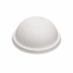 ΚΑΠΑΚΙ ΘΟΛΩΤΟ 12-16oz ΛΕΥΚΟ 90mm SUGARCANE S27 50Τ/20Π