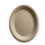 ΠΙΑΤΟ ΟΒΑΛ 32x25cm NATURAL SUGARCANE S32 50Τ/10Π