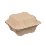 CONTAINER ΤΕΤ/ΓΝ 550ml 15x15x5cm NTRL SUG/CANE S01 50Τ/10Π